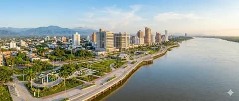 Transporte ejecutivo Barrancabermeja - vista ciudad y Aeropuerto Yariguíes (EJA)