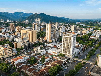 Transporte ejecutivo Villavicencio - vista ciudad y Aeropuerto La Vanguardia (VVC)